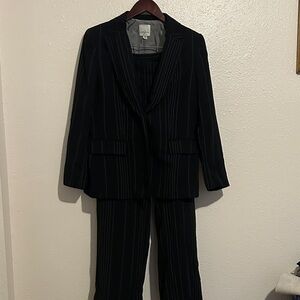 Anne Klein Chic Black Pinstripe Women's Business Pants & Blazer